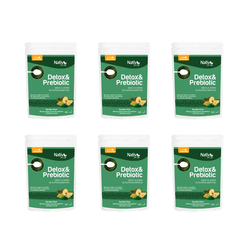 6X5 Detox & Prebióticos Doy Pack - Nativ For Life