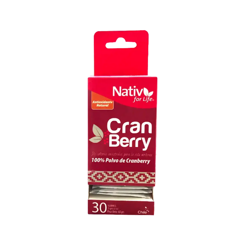 Cranberry Sachet polvo liofilizado - Nativ For Life