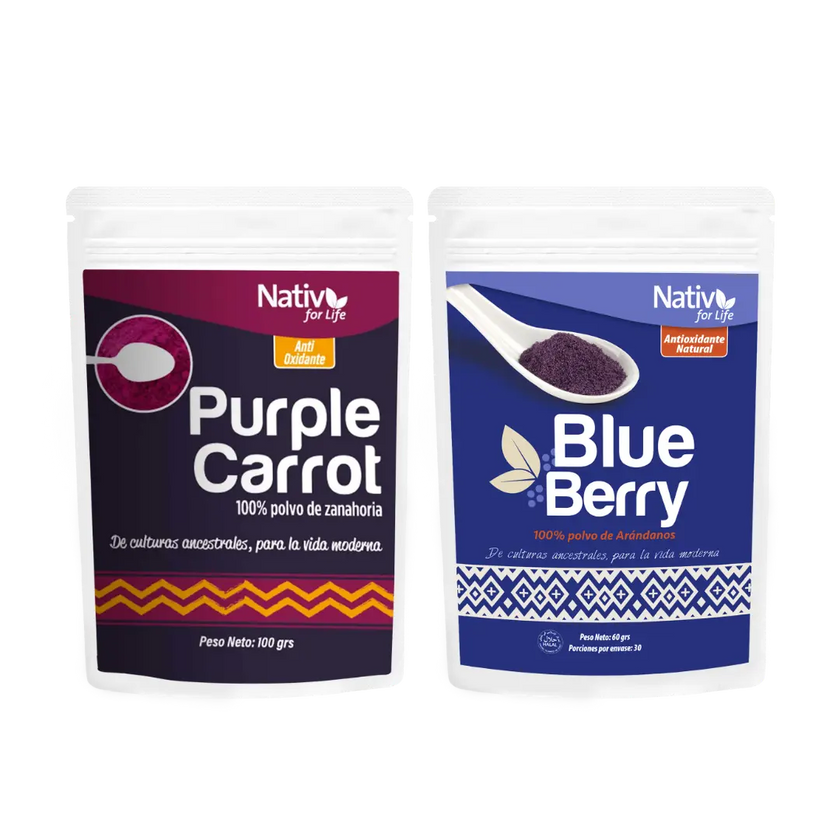 Dúo Zanahoria Blueberry Nativ For Life