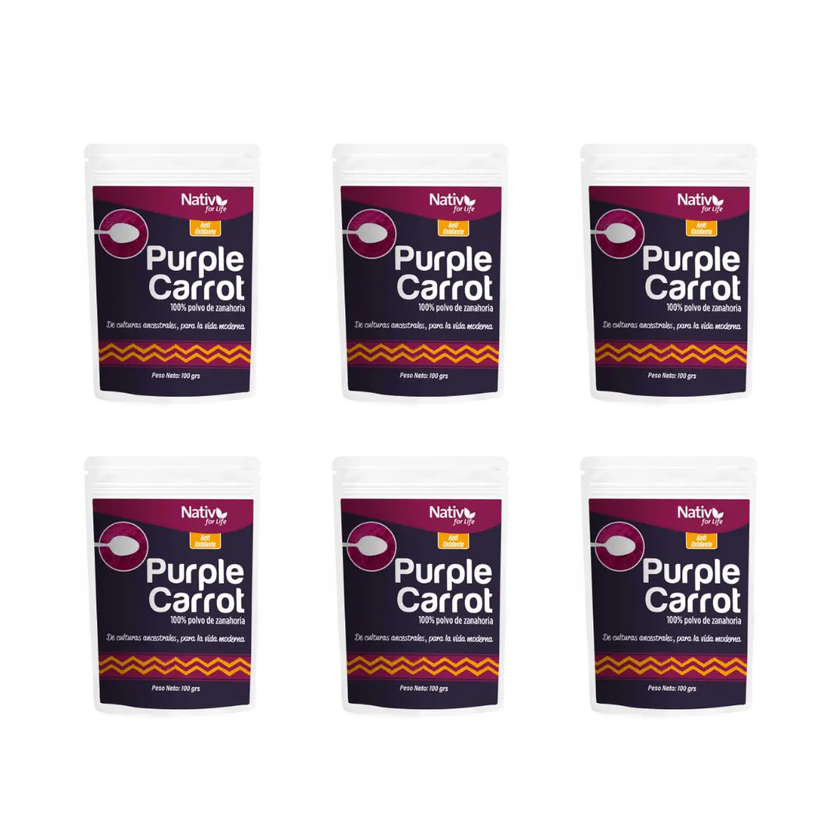 6X5 Zanahoria Morada Doy PAck - Nativ For Life