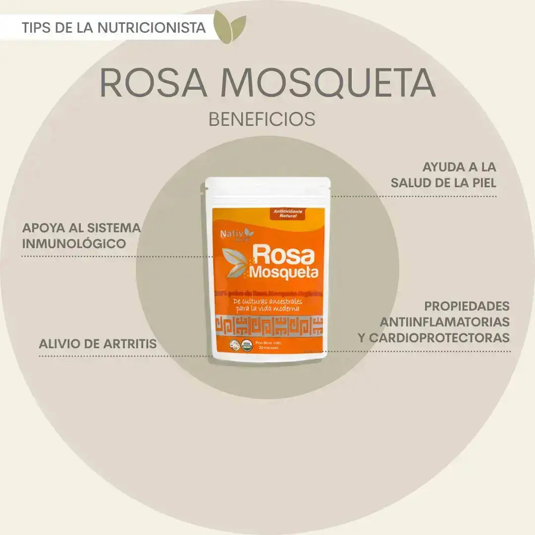 Rosa Mosqueta polvo liofilizado Nativ For Life