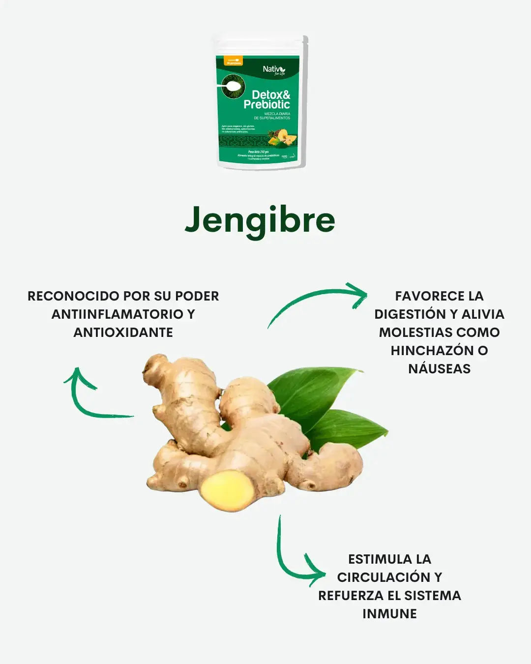 Detox y Prebióticos Nativ For Life