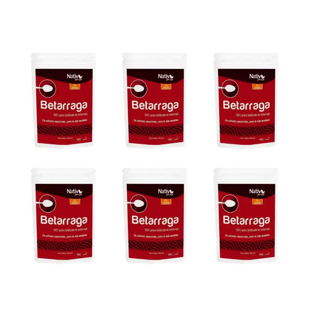 Pack 6 Betarraga | Energía para tu preentreno