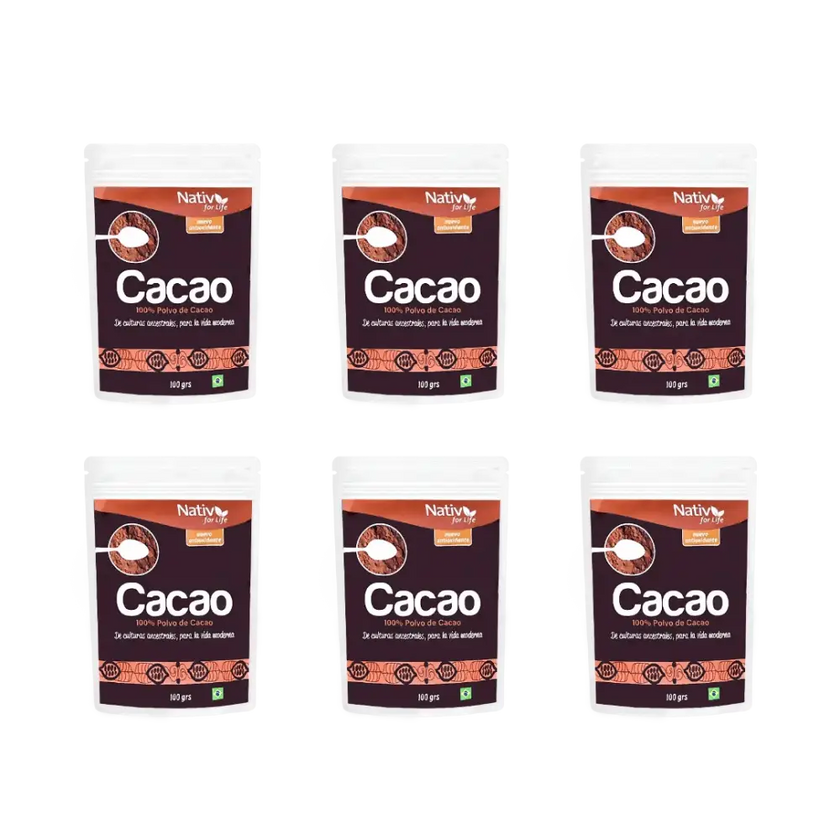 6X5 Cacao 100% Doy Pack - Nativ For Life