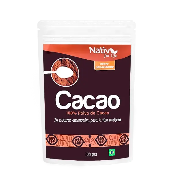 6X5 Cacao 100% Doy Pack - Nativ For Life