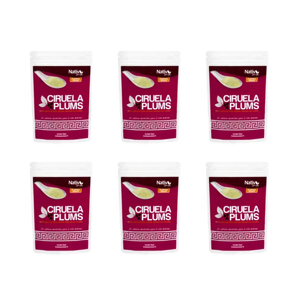 Pack 6 Ciruela + Achicoria | Digestión y fibra | 6x5