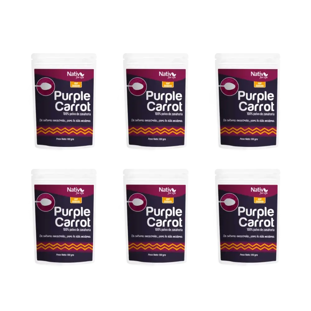 Pack 6 Zanahoria Morada | Visión y antioxidantes