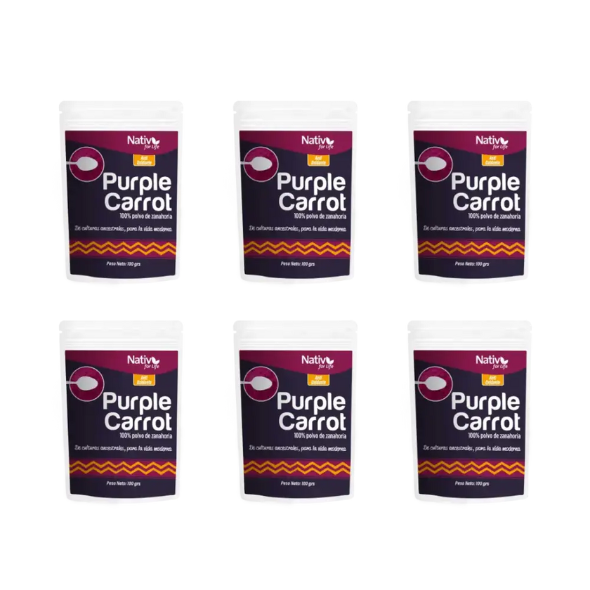 6X5 Zanahoria Morada Doy PAck - Nativ For Life