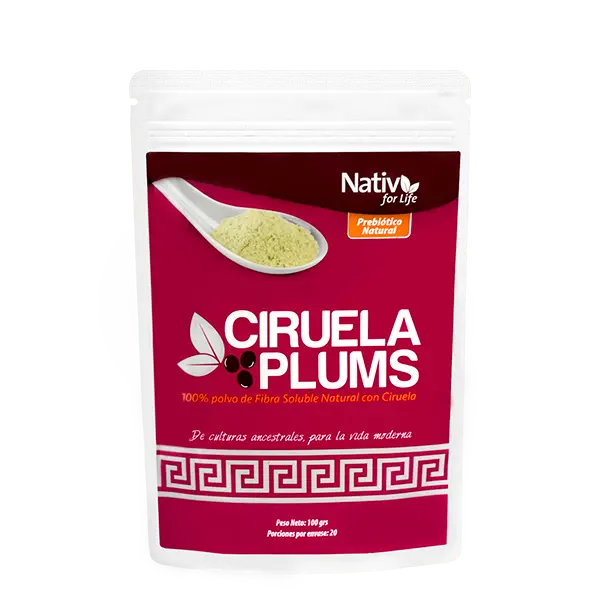 ciruela plums, nativ for life, 100% natural, sin gluten, vegano, dispersable, natural, estreñimiento, 100% fruta, antioxidante