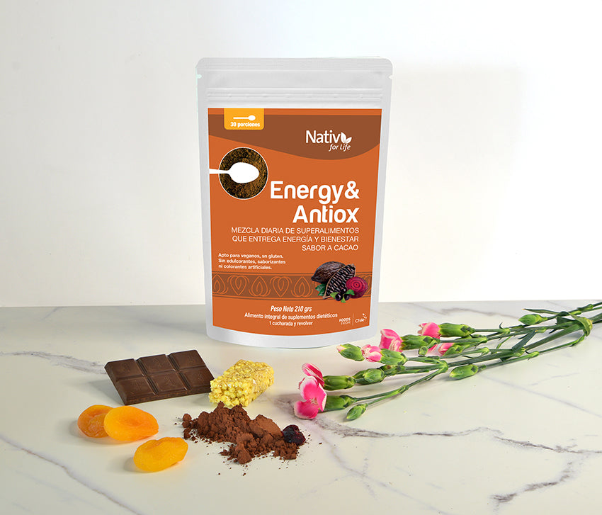 Energy & Antiox (cacao, betarraga, zanahoria morada, maqui)