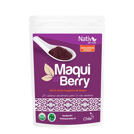 maqui, maqui berry, berry, nativ, nativ for life, patagonia, chile, super frutas, super alimentos, vegano, sin gluten, sano, rico