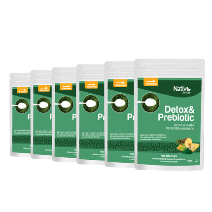 Six Detox & Prebióticos Doy Pack