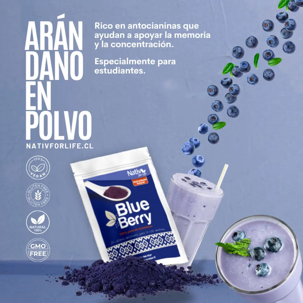 Arándanos en polvo - Doy Pack