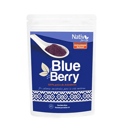 Arándano en polvo Nativ For Life - berry azul