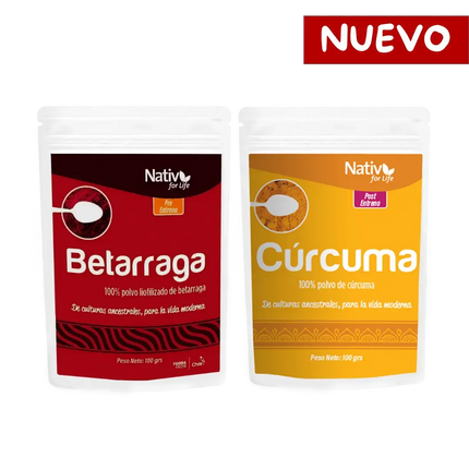 Dúo Betarraga + Cúrcuma Nativ For Life