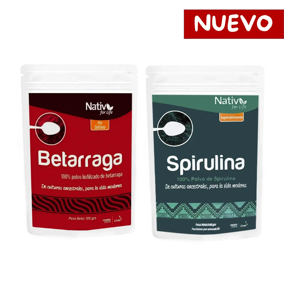 Dúo Betarraga + Espirulina Nativ For Life