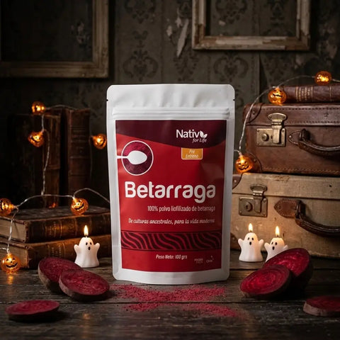 Betarraga en polvo liofilizado 100 g | Nativ for Life - Doy Pack