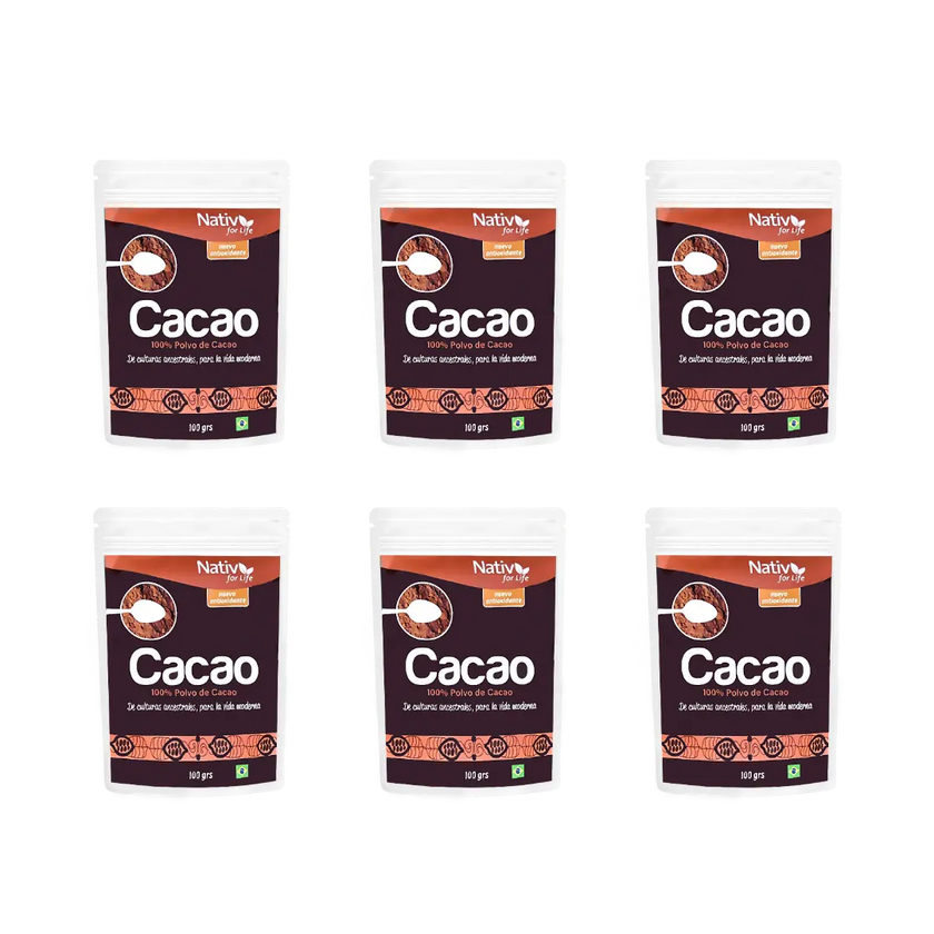 6X5 Cacao 100% Doy Pack - Nativ For Life
