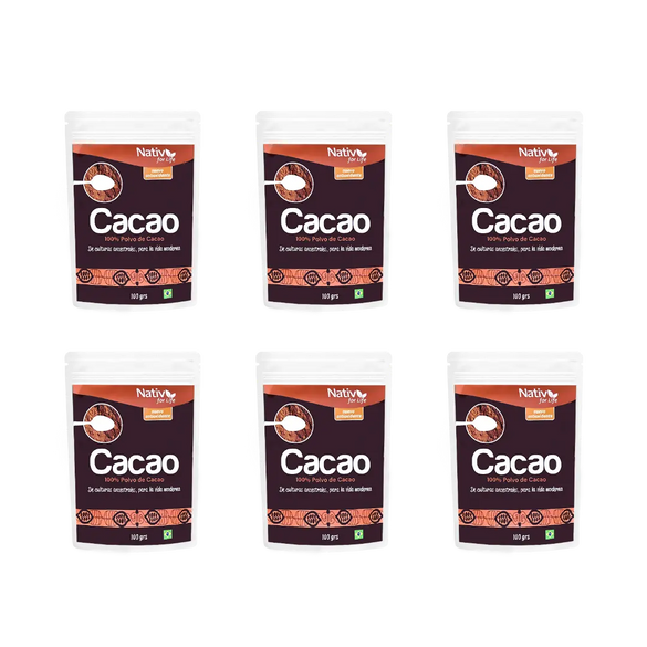 Six Cacao 100% Doy Pack polvo liofilizado Nativ For Life