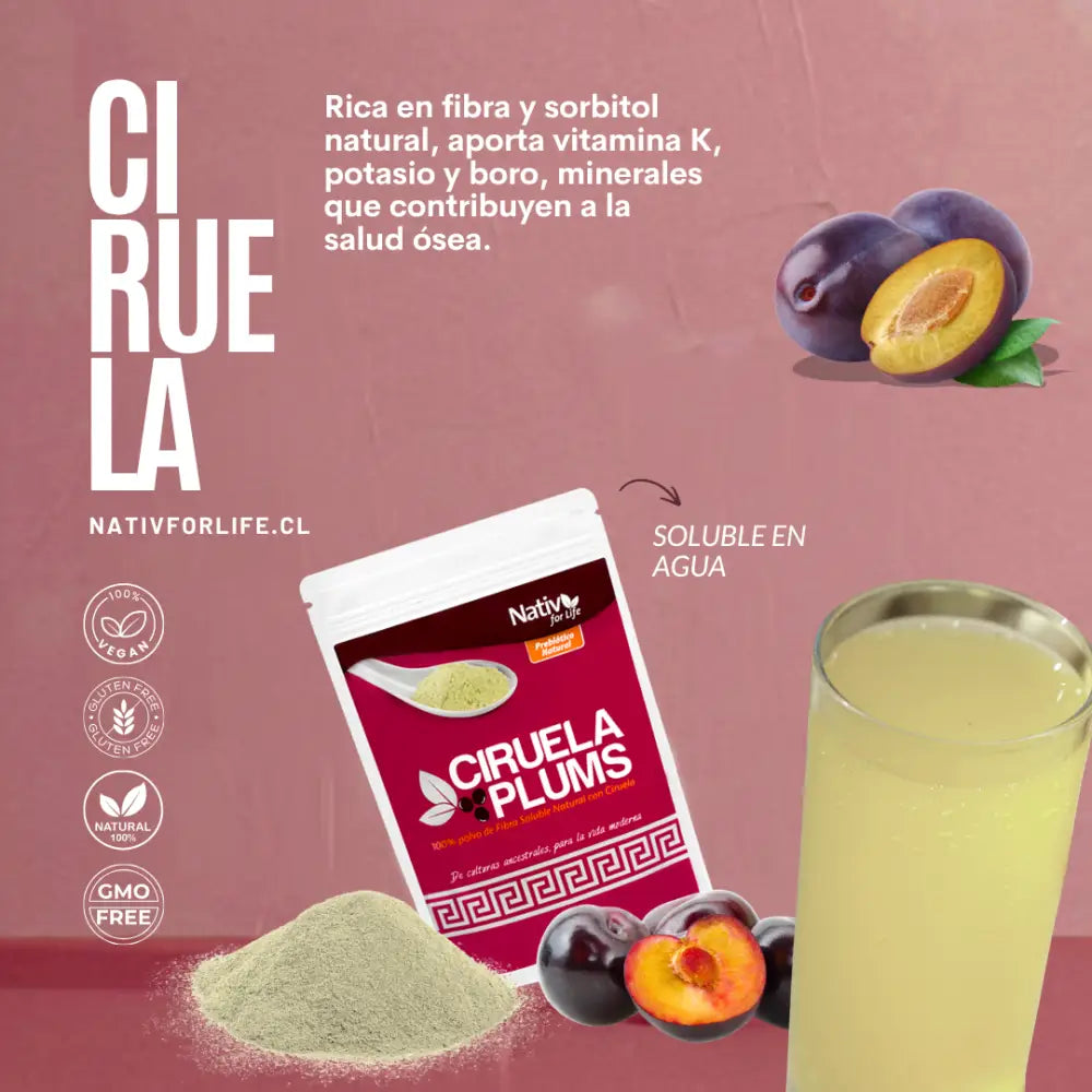 Ciruela con achicoria en polvo - Doy Pack