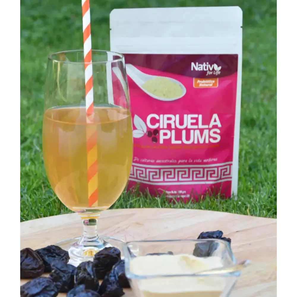 ciruela plums, nativ for life, 100% natural, sin gluten, vegano, dispersable, natural, estreñimiento, 100% fruta, antioxidante
