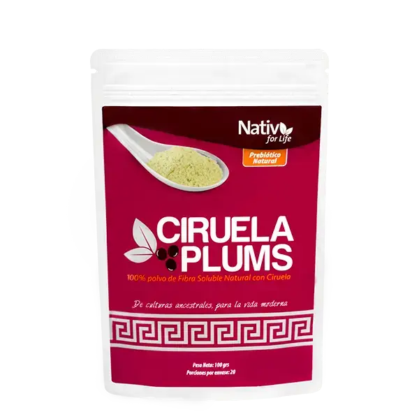 ciruela plums, nativ for life, 100% natural, sin gluten, vegano, dispersable, natural, estreñimiento, 100% fruta, antioxidante