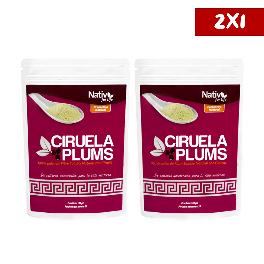 Dúo Ciruela polvo liofilizado Nativ For Life