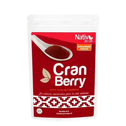 Cranberry polvo liofilizado - Nativ For Life