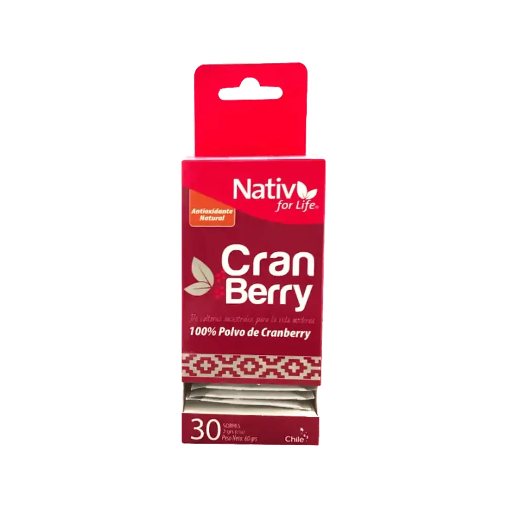 Cranberry Sachet polvo liofilizado - Nativ For Life