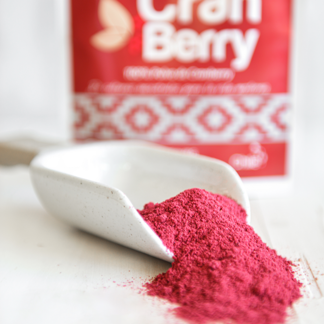 Dúo Cranberry + Murta Berry polvo liofilizado, sin gluten