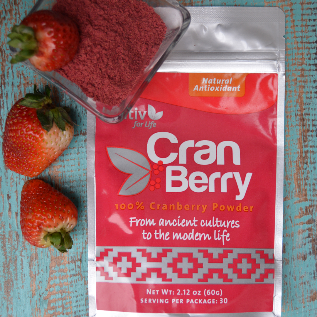 Dúo Cranberry + Murta Berry polvo liofilizado, sin gluten