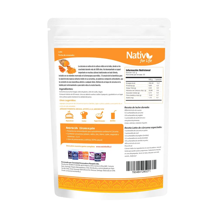 Cúrcuma - Nativ For Life