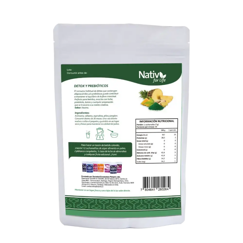 Detox y Prebióticos - Nativ For Life