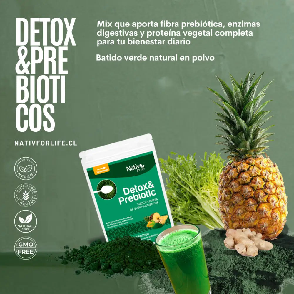 Detox y Prebióticos mix en polvo - Doy Pack