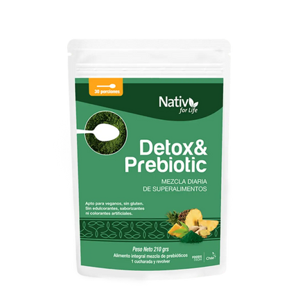 Six Detox & Prebióticos Doy Pack Nativ For Life