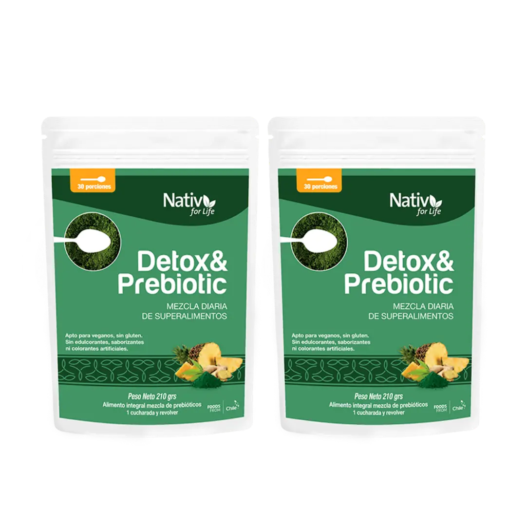 Dúo Detox y Prebióticos Nativ For Life