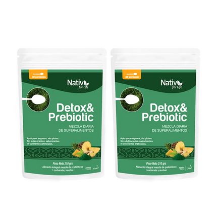 Dúo Detox y Prebióticos Nativ For Life