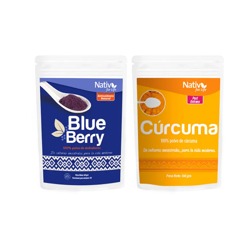 Dúo Antioxidante | Arándano + Cúrcuma | Bienestar diario - Pack