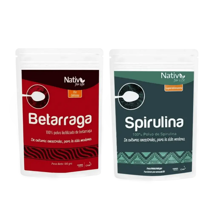 Dúo Betarraga + Espirulina - Nativ For Life