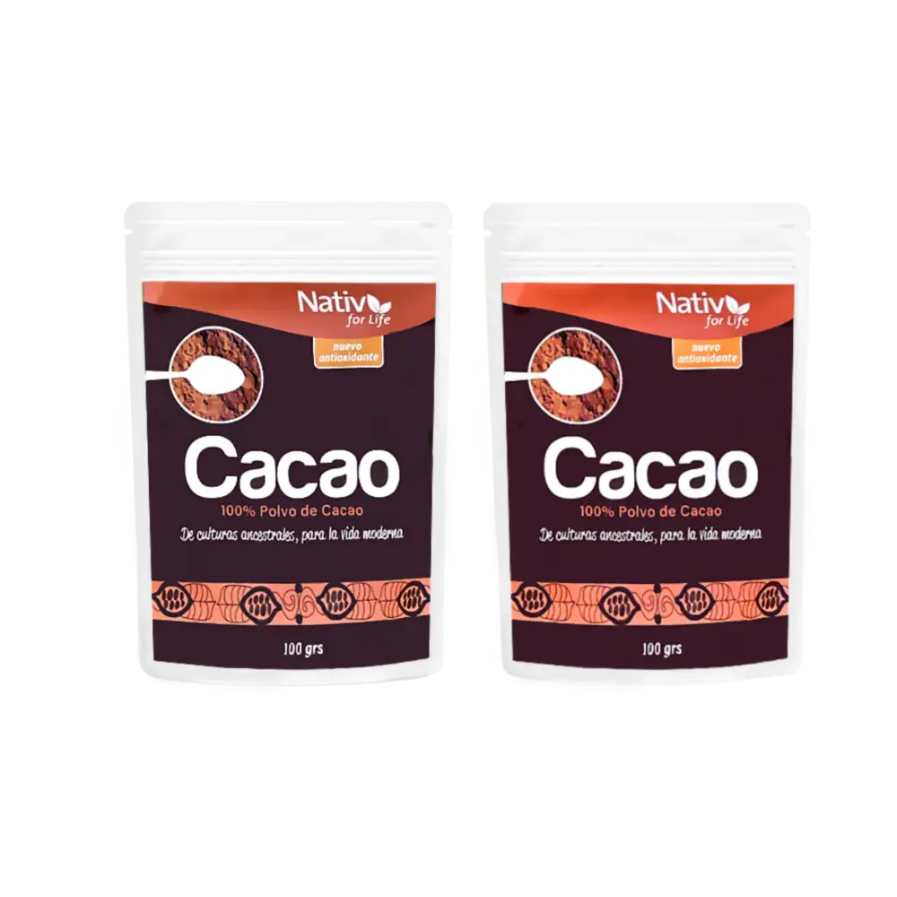 Dúo Cacao 100% | Energía y bienestar - Doy Pack