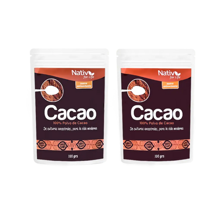Dúo Cacao 100% | Energía y bienestar - Doy Pack