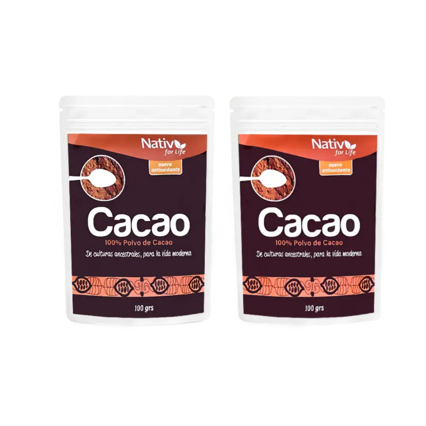 Dúo Cacao 100% | Energía y bienestar - Doy Pack