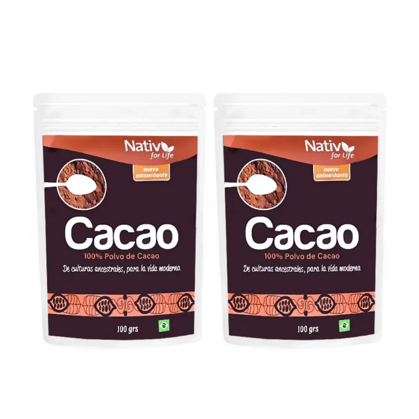 Dúo Cacao polvo liofilizado - Nativ For Life