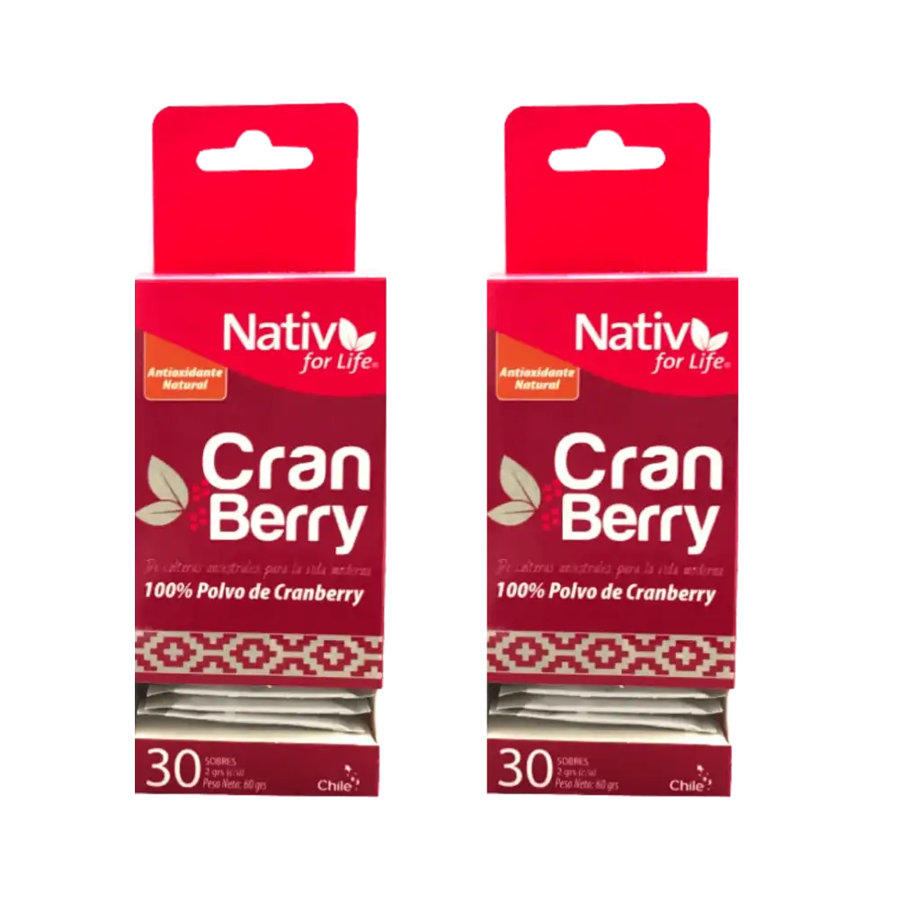 Dúo Cranberry Sachet | Vitamina C y defensas donde vayas