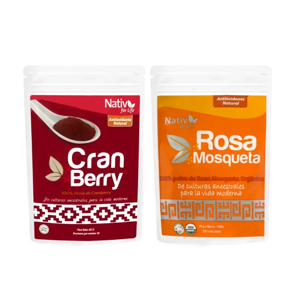 Dúo Cranberry + Rosa Mosqueta | Vitamina C, piel y antioxidantes