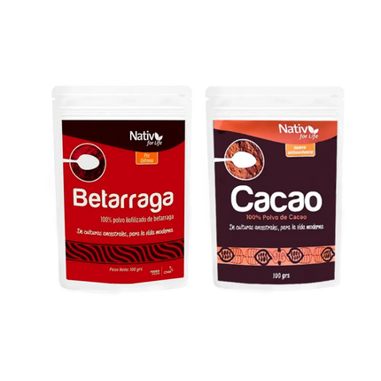 Dúo Energía | Betarraga + Cacao | Preentreno y bienestar - Doy Pack