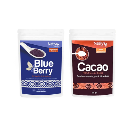 Dúo Enfoque y Bienestar | Cacao + Arándano - Doy Pack