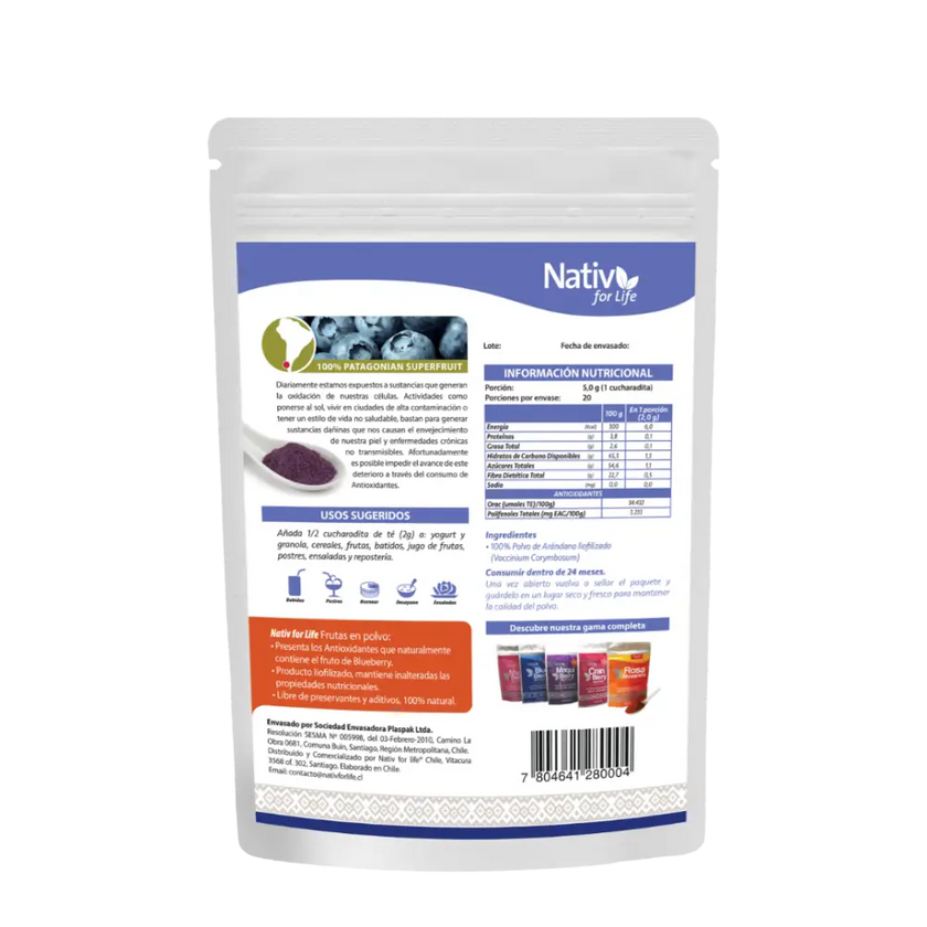 Dúo Maqui Berry Liofilizado + Arándano | Antioxidantes y memoria - Pack