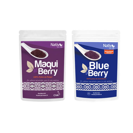 Dúo Maqui Berry Liofilizado + Arándano | Antioxidantes y memoria - Pack