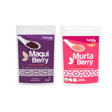 Dúo Maqui Berry Liofilizado + Murta | Antioxidantes y salud de la piel - Doy Pack